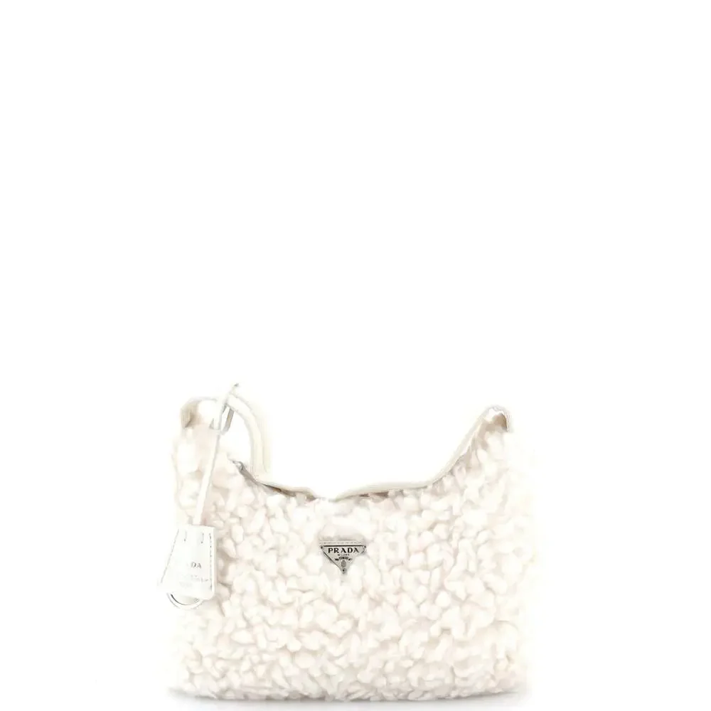 Prada Re-Edition Hobo Cashmere Mini #269571P82B